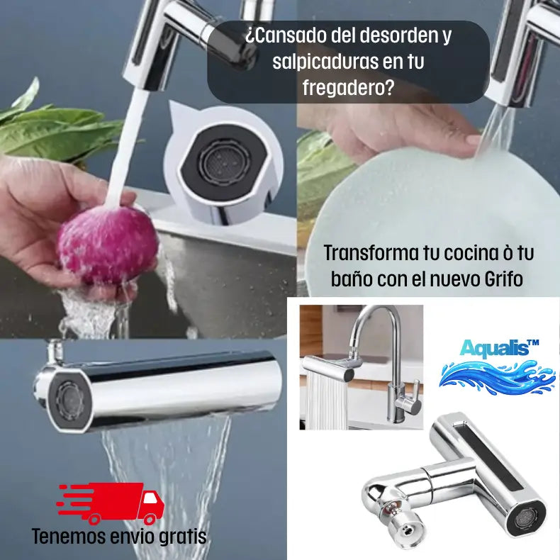 Aqualis™- Grifo Acrobático 4 Modos