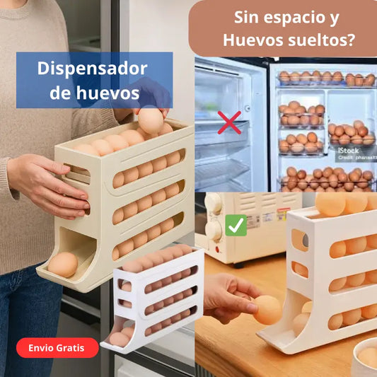 Dispensador De Huevo 4 Niveles- Organización Inteligente