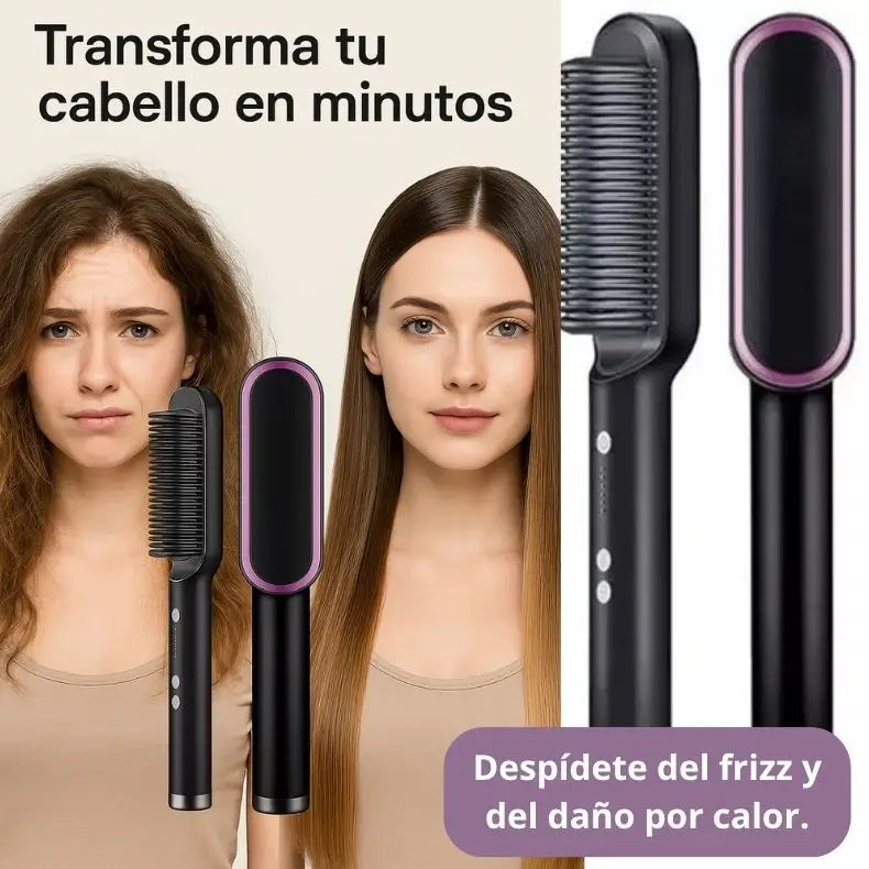 Cepillo Alisador de Cabello – Solución rápida para un cabello liso y suave.