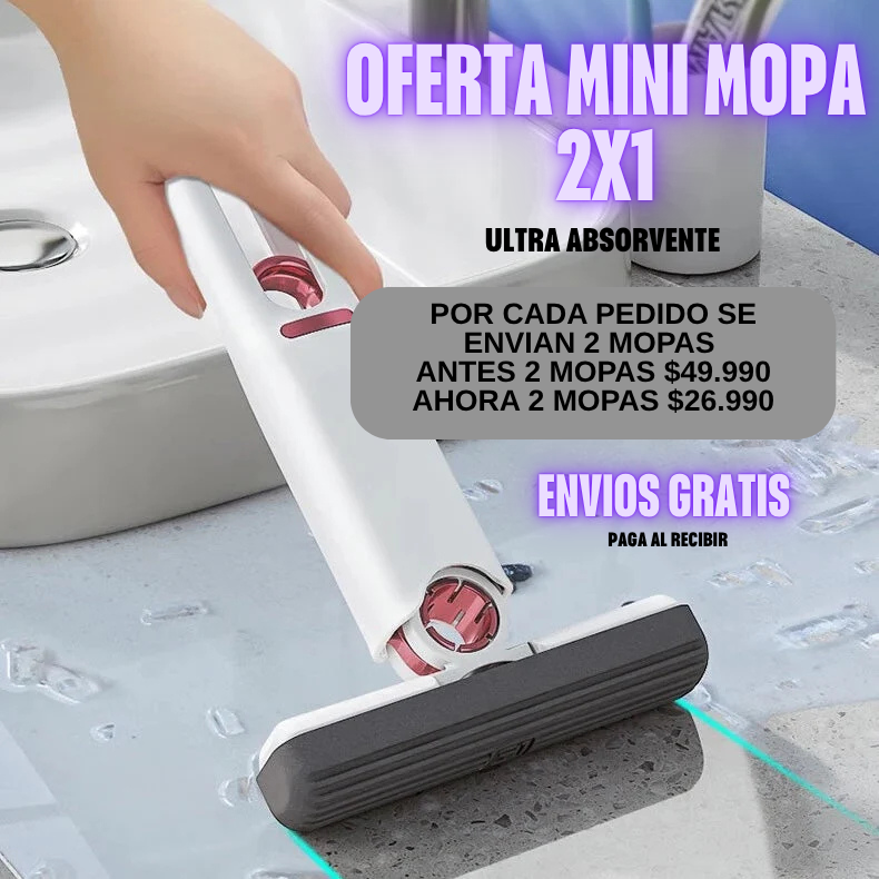 2x1 MINI MOPA - LA SOLUCIÓN MULTIUSOS PARA LA LIMPIEZA DE TU CASA