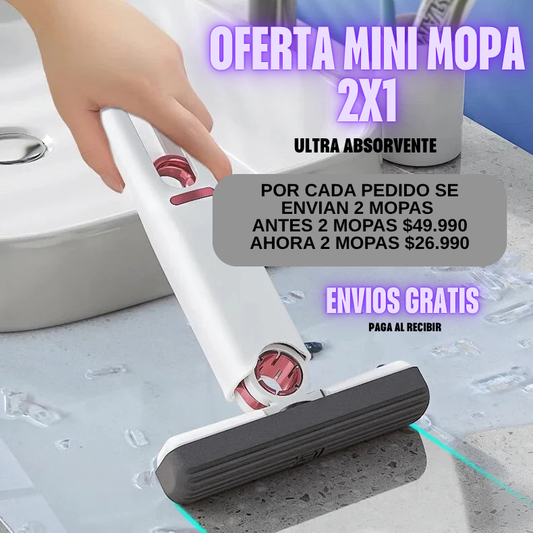 2x1 MINI MOPA - LA SOLUCIÓN MULTIUSOS PARA LA LIMPIEZA DE TU CASA