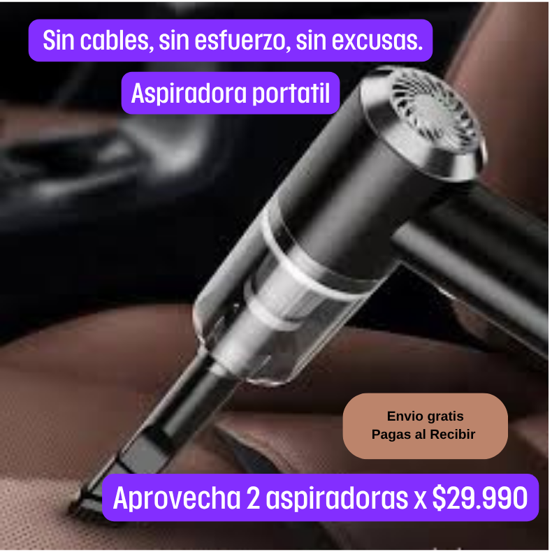 Aspiradora de Mano Recargable