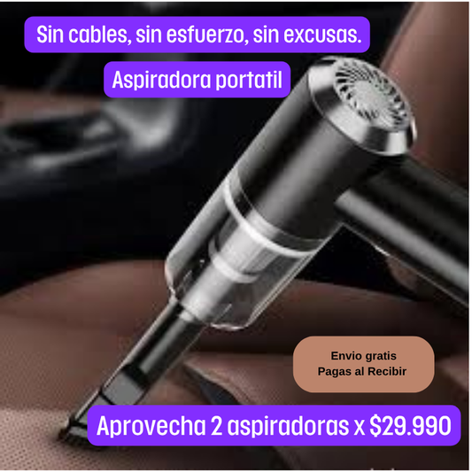 Aspiradora de Mano Recargable